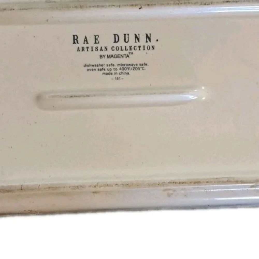 Rae Dunn HOMEMADE Ceramic Baking Dish Loaf Pan Large Letter Farmhouse by Magenta